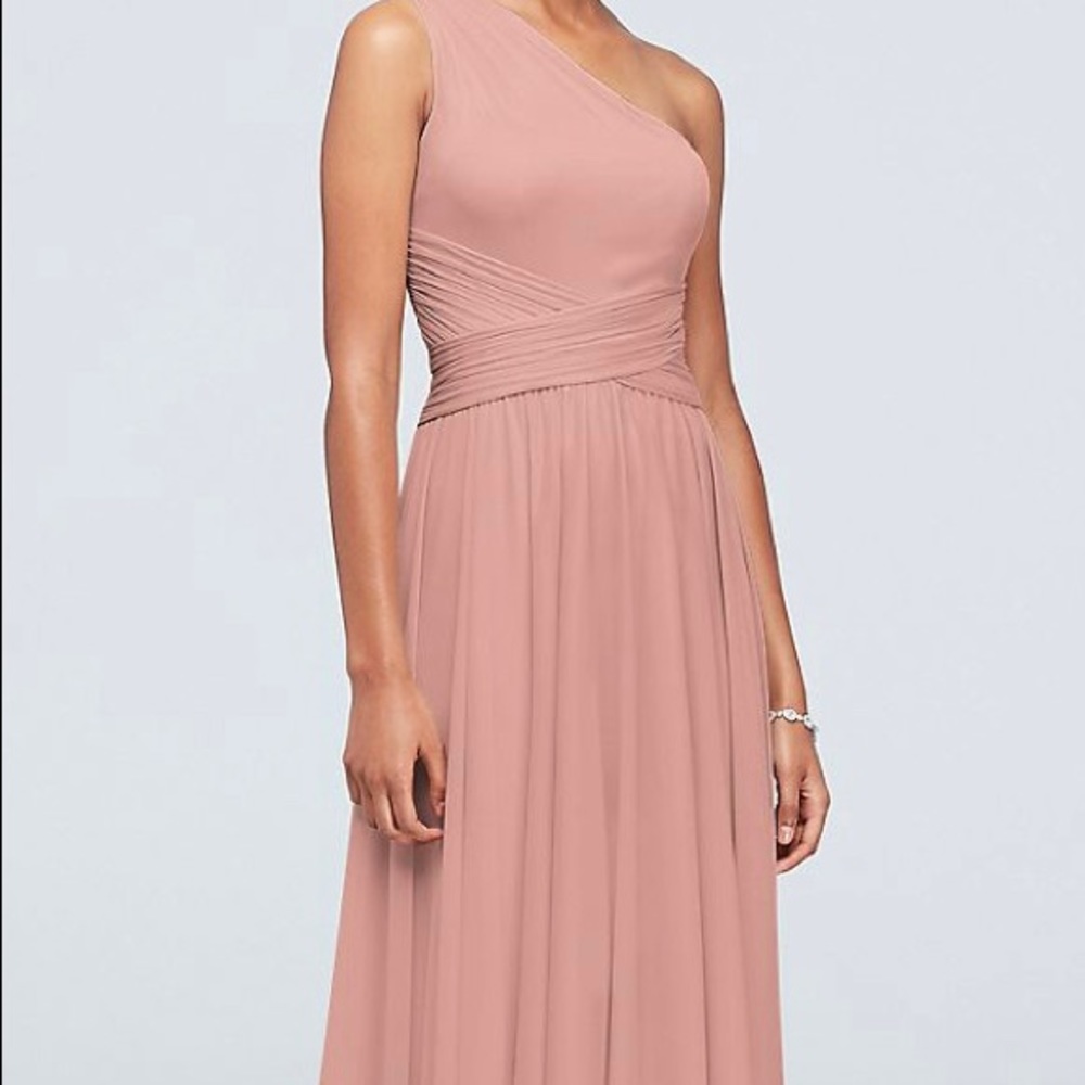 David’s Bridal Blush Bridesmaids Dress
